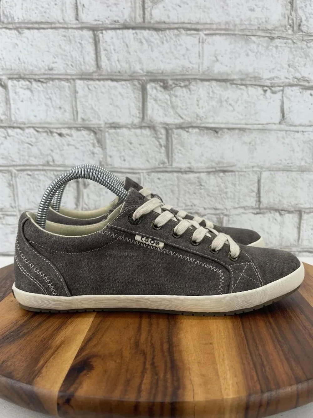 Taos Star 12844 Womens Sz. 9 Charcole Washed Canvas Comfort Casual Shoes
